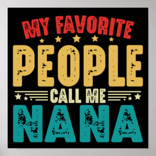 Mina favoriter kallar mig Nana Mors dag Poster