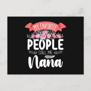 Mina favoriter kallar mig Nana Mors dag Vykort