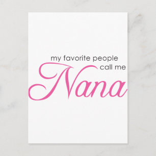 Mina favoriter kallar mig Nana Vykort