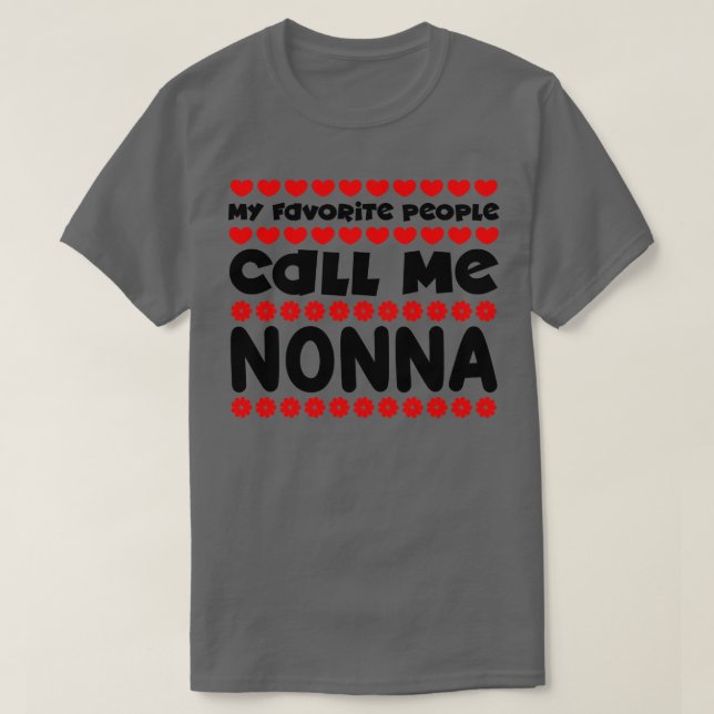 Mina favoriter kallar mig nonna t shirt (Design framsida)