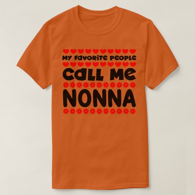 Mina favoriter kallar mig nonna t shirt (Design framsida)
