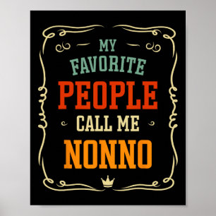 Mina favoriter kallar mig Nonno Far&#; s Day Poster
