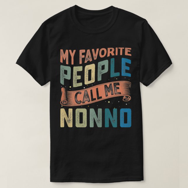 Mina favoriter kallar mig Nonno-fonny Fars dag T Shirt (Design framsida)