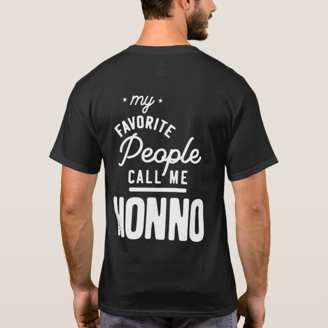 Mina favoriter kallar mig Nonno T Shirt (Baksida)
