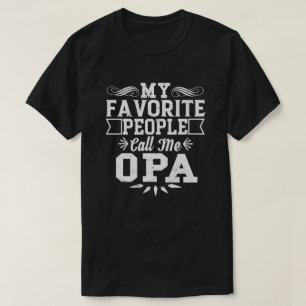 Mina favoriter kallar mig Opa Fars dag Gift T Shirt