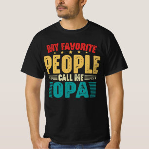 Mina favoriter kallar mig Opa Funny Fars dag T Shirt