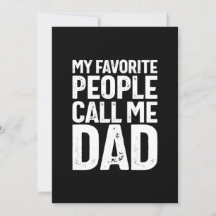 Mina favoriter kallar mig Pappa Far Gift Inbjudningar