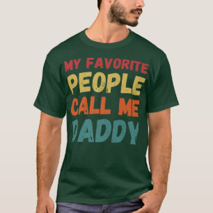 Mina favoriter kallar mig pappa Fars dag Gift T Shirt