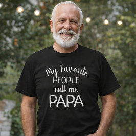 Mina favoriter kallar mig Pappa Funny Grandpa T Shirt