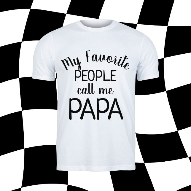 Mina favoriter kallar mig Pappa Funny Grandpa T Shirt (Skapare uppladdad)