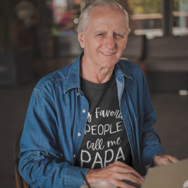 Mina favoriter kallar mig Pappa Funny Grandpa T Shirt (Skapare uppladdad)