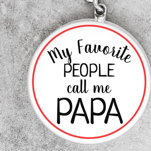 Mina favoriter kallar mig Pappa Funny Nyckelring (Skapare uppladdad)