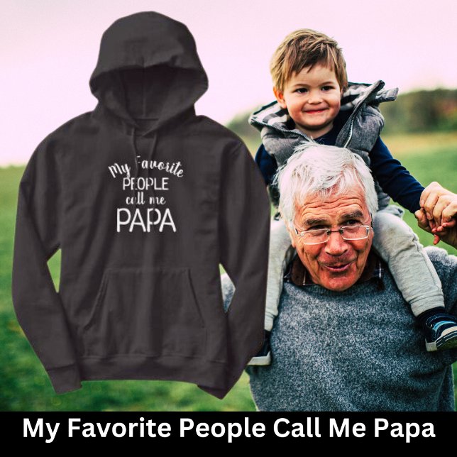 Mina favoriter kallar mig Pappa Hoodie (Create Your Own Gifts. Funny Saying for Dad!)