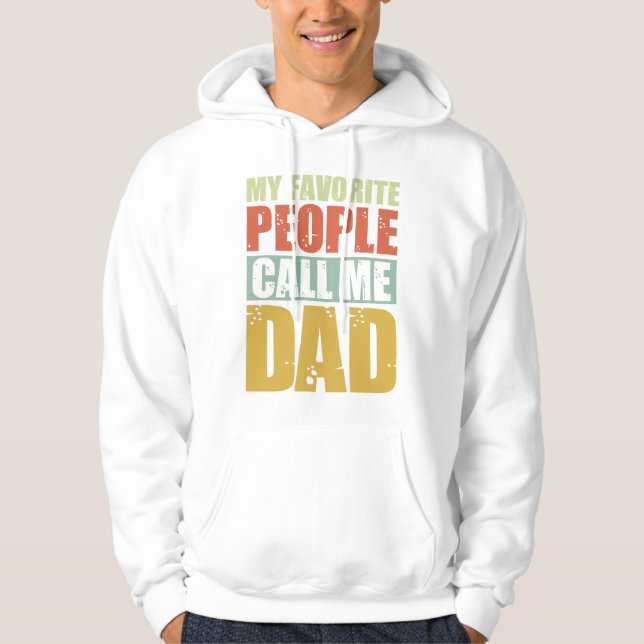 Mina favoriter kallar mig Pappa Hoodie (Framsida)