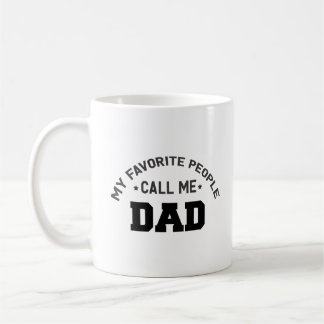 Mina favoriter kallar mig pappa kaffemugg