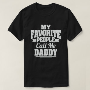 Mina favoriter kallar mig pappa - Lustigt gift T Shirt