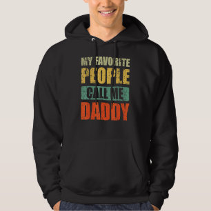 Mina favoriter kallar mig pappa Pappa Fars dag Hoodie