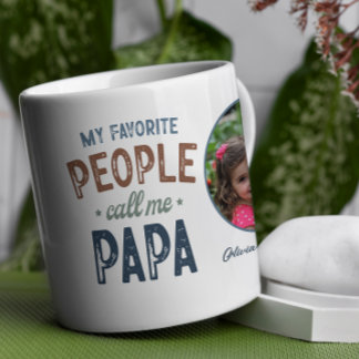 Mina favoriter kallar mig Pappa Personlig Kaffemugg