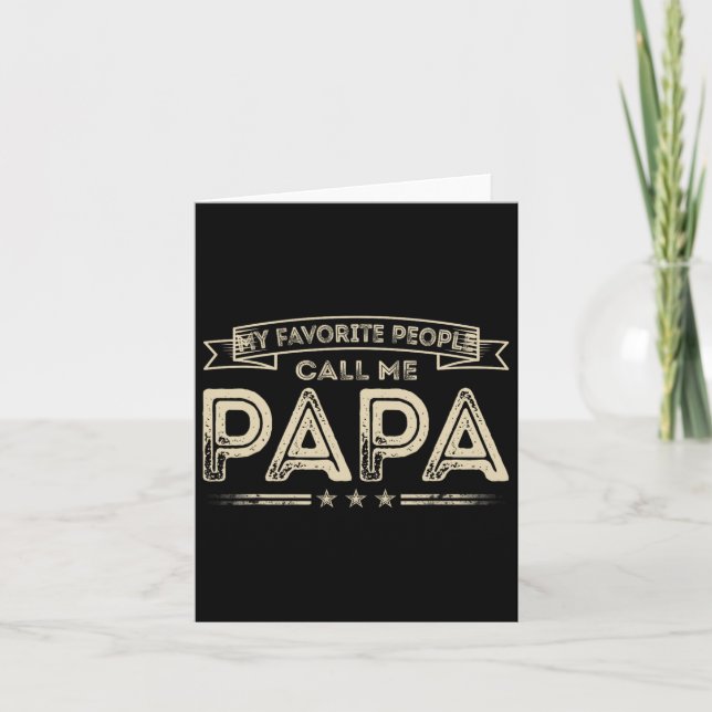 Mina favoriter kallar mig Pappa Rolig farfar Fader Kort (Framsida)