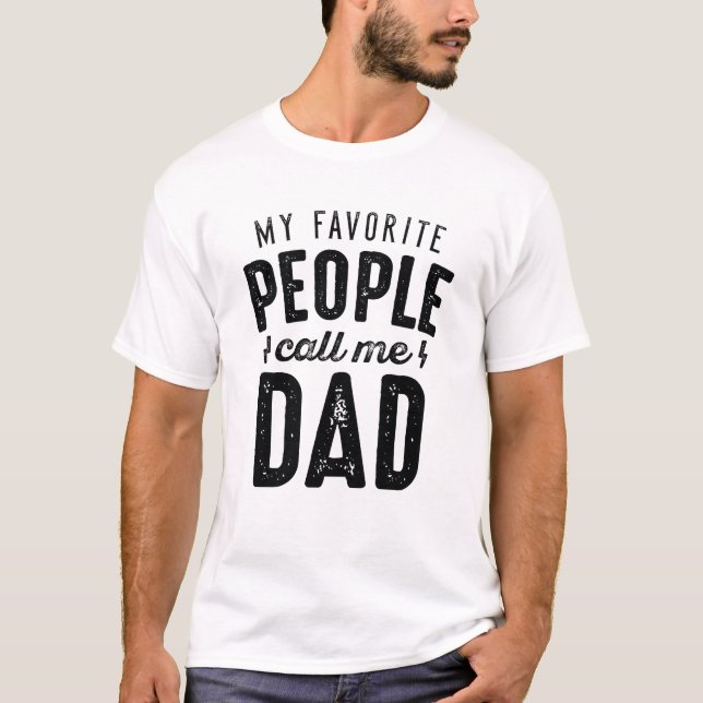 Mina favoriter kallar mig Pappa T Shirt (Framsida)