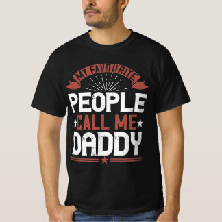 Mina favoriter kallar mig pappa t shirt