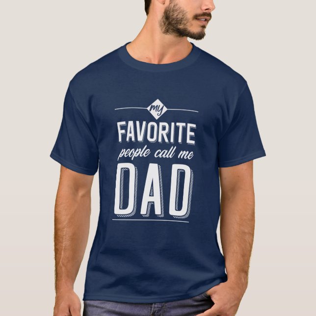 Mina favoriter kallar mig Pappa T Shirt (Framsida)