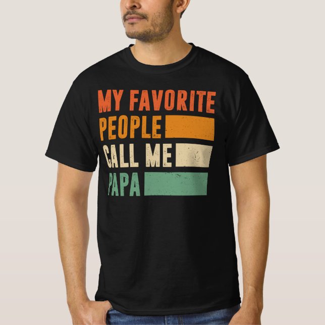 Mina favoriter kallar mig Pappa T Shirt (Framsida)
