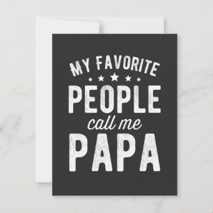 Mina favoriter kallar mig Pappa Tack Kort