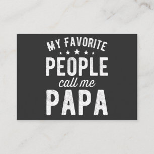 Mina favoriter kallar mig Pappa Visitkort