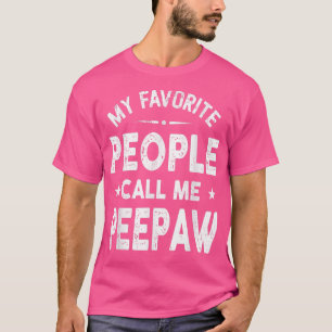 Mina favoriter kallar mig Peepaw Fars dag T Shirt
