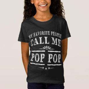 Mina favoriter kallar mig pop-farfar-gåva t shirt