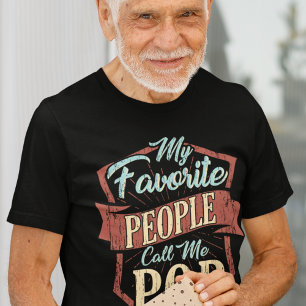 Mina favoriter kallar mig Pop Fars dag Anpassnings T Shirt