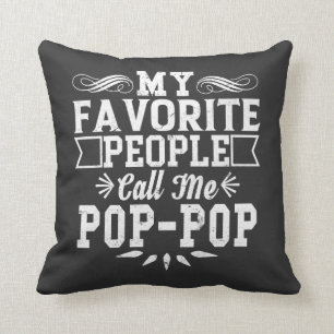Mina favoriter kallar mig Pop-Pop Fars dag T- Kudde
