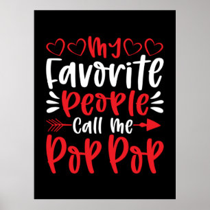Mina favoriter kallar mig Poppop Poster