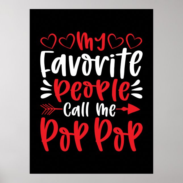 Mina favoriter kallar mig Poppop Poster (Framsidan)