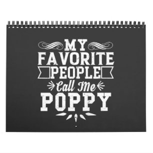 Mina favoriter kallar mig Poppy Fars dag Gif Kalender