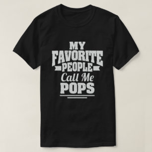 Mina favoriter kallar mig Pops Rolig farfar  T Shirt