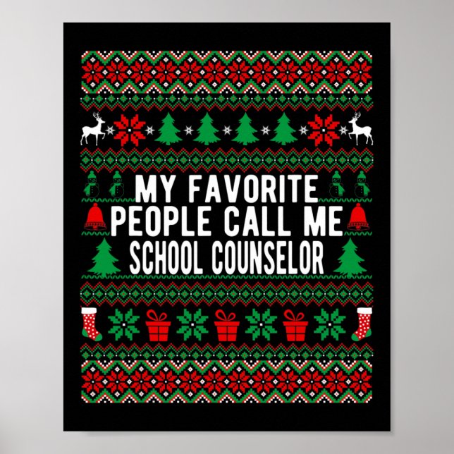 Mina favoriter kallar mig skolkurator Christ Poster (Framsidan)
