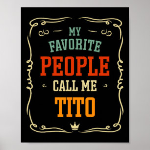 Mina favoriter kallar mig Tito Far&#; s Day Poster