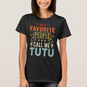 Mina favoriter kallar mig Tutu Retro Mor Da T Shirt