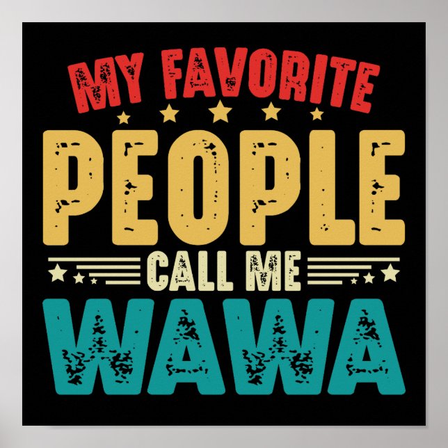 Mina favoriter kallar mig Wawa Mors dag Poster (Framsidan)