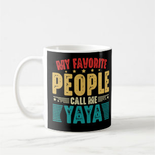 Mina favoriter kallar mig Yaya Vintage Mor Kaffemugg