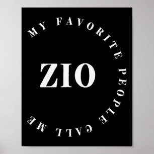 Mina favoriter kallar mig Zio italienska farbror p Poster