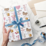 Mina favoriter Sak Ljud i Music Cute Hand Drawn  Presentpapper<br><div class="desc">Här är ett unikt "Musikens Ljud"-skapelse - en festlig julklapp med färgad och hand plockade illustrerar det nöje som Julie Andrews sjöng om i "My Favorite Sak". Regndroppar på Ro, piskor på kattungar, lätta kopparkokare, varma Woolen Mittens, Cream Färgad Ponies, Crisp Apple Strudels och Brunt Pappert Paket med strängar. Allt...</div>