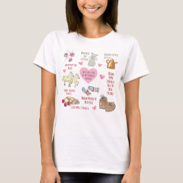 Mina favoriter Sak Ljud på Music Valentine Hearts T Shirt