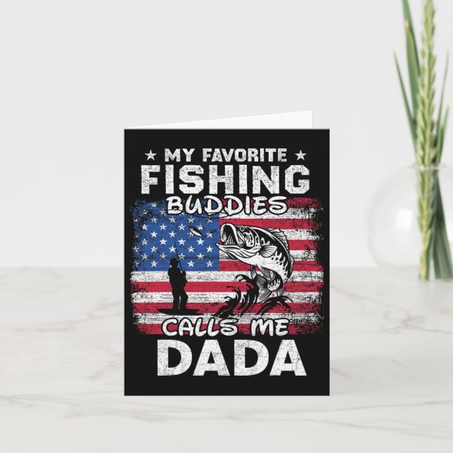 Mina favoritfiskedagar kallar mig Dada-fiske Kort (Framsida)
