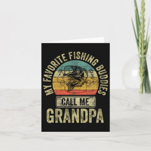 Mina favoritfiskedagar kallar mig Grandpa Shirt Kort