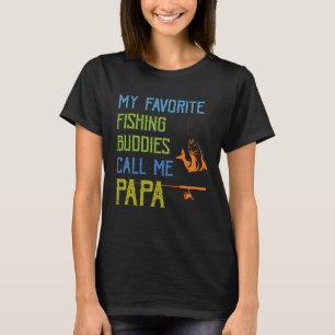 Mina favoritfiskedagar kallar mig Pappa Far d T Shirt