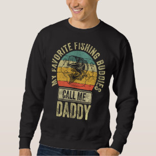 Mina favoritfiskedagar kallar mig pappa Shirt Fi Lång Ärmad Tröja