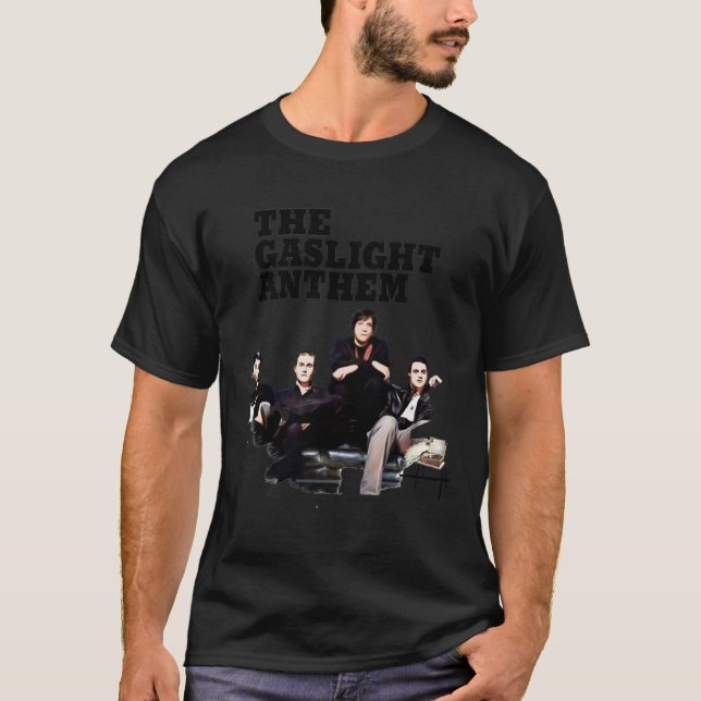 Mina favoritfolk, Gaslight Anthem Tecknad Art T Shirt (Framsida)